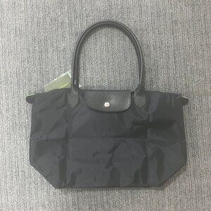 Longchamp Le Pliage Black Tote Shoulder Bag Travel Bag